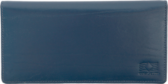 Portfel-portmonetka damska skórzana granatowa